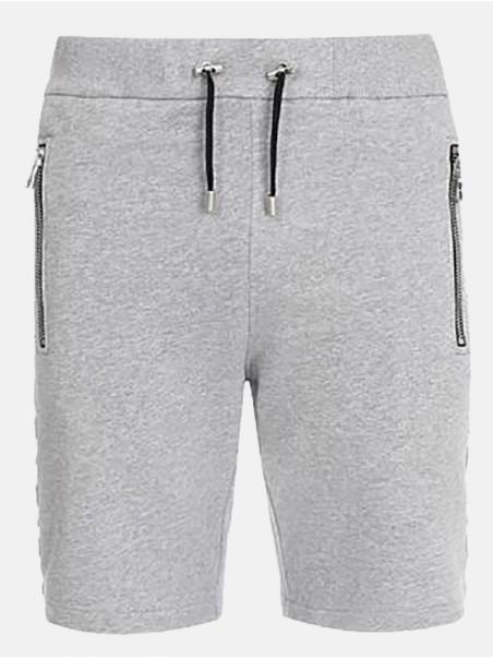 BALMAIN - Short en coton gris