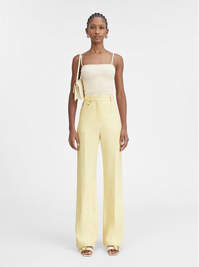 JACQUEMUS - Pantalon Sauge